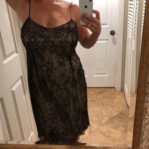 Teri Jon lingerie style lace dress size 12 sexy cocktail